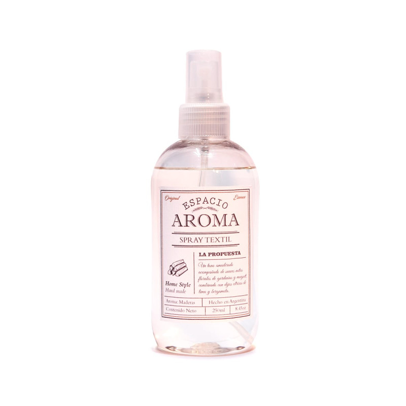Aromatizador Textil 250 ml Línea Clásica Maderas Espacio Aroma