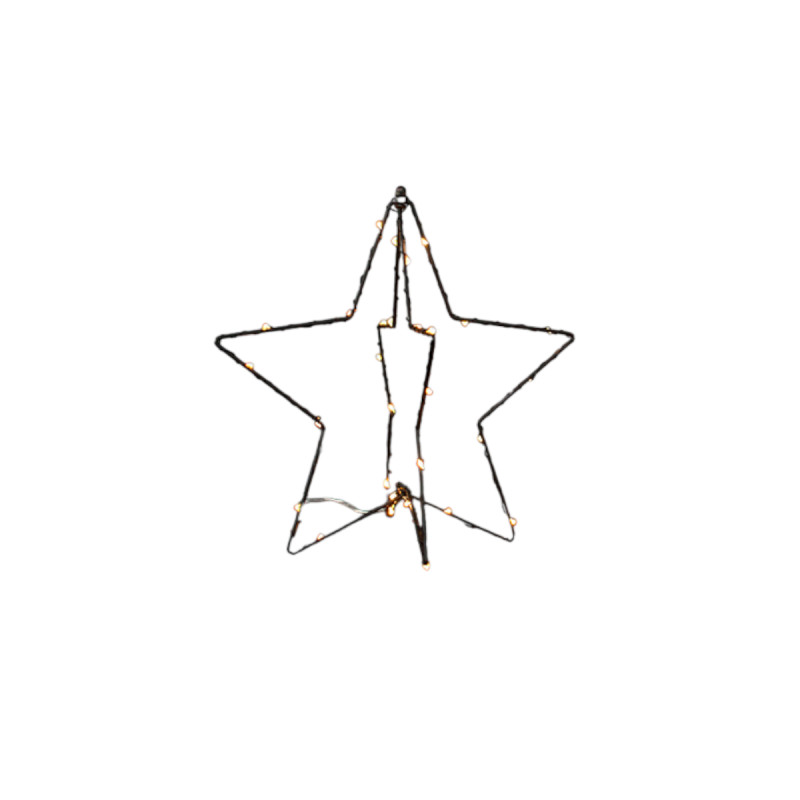 Adorno Estrella 3D con Luz LED 25 cm Alparamis