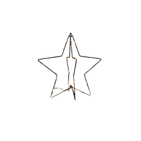 Adorno Estrella 3D con Luz LED 25 cm Alparamis