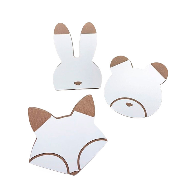 Percheros Animalitos x 3