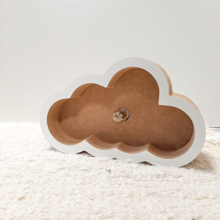 Lámpara Nube de Madera 15 cm