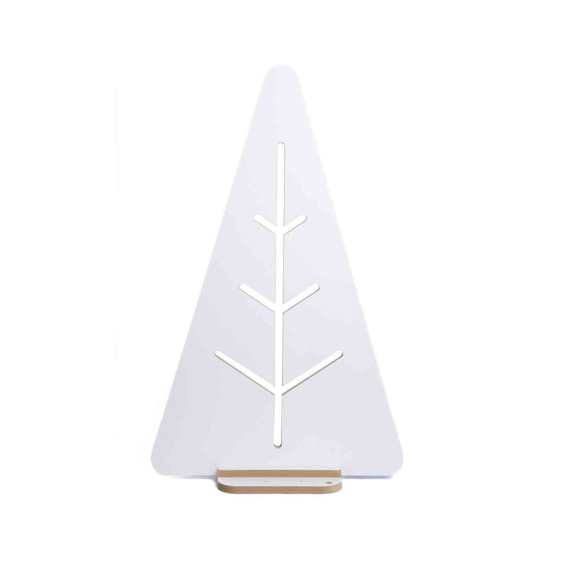 Adorno de Pino Blanco de Madera Calada 100 cm