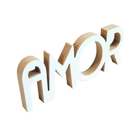 Adorno de Madera Amor 22 x 9 cm