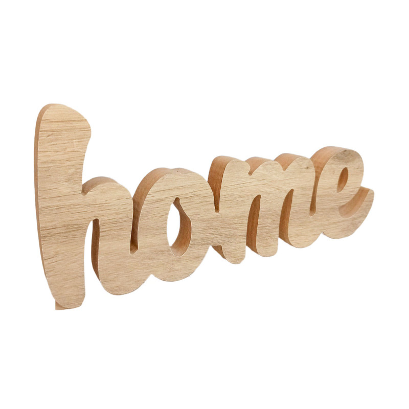 Adorno de Madera Home 25 x 12 cm