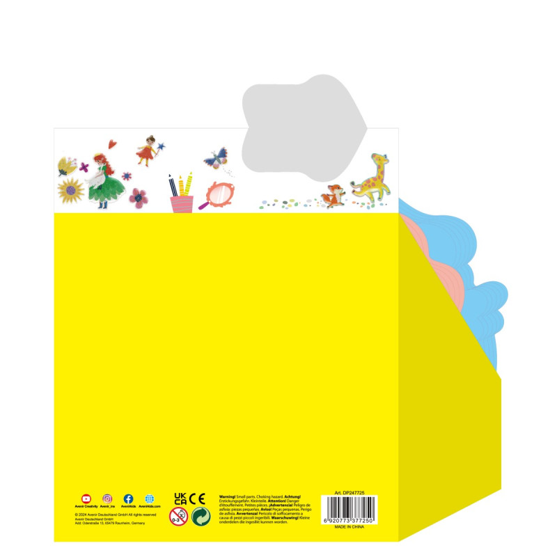 Puffy 3D Stickers 24 Pz en 4 Diseños con Exhibidor Avenir