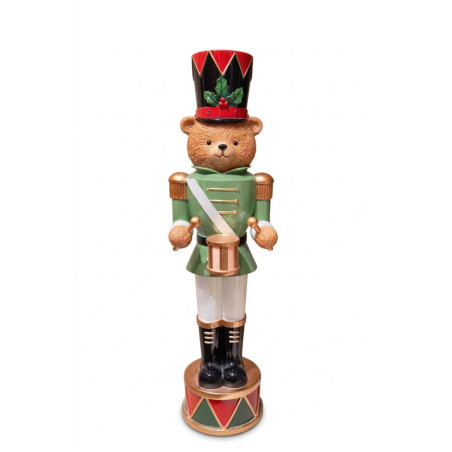 Adorno Grande de Oso Soldado con Tambor 54 cm Alparamis
