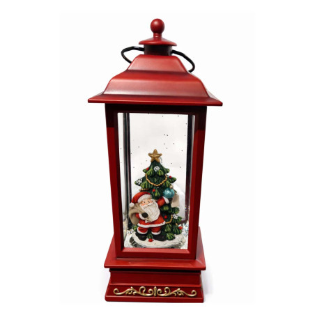 Farol de Nieve Musical 27 cm a Pila Santa Alparamis