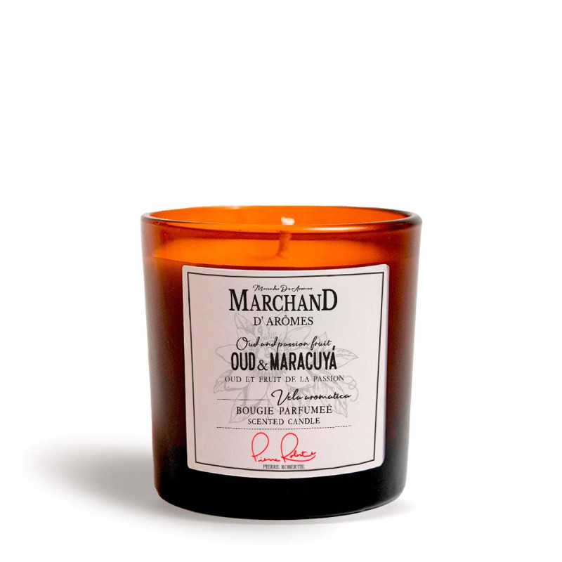 Vela Aromática Marchand D Aromes Oud y Maracuyá 220 g