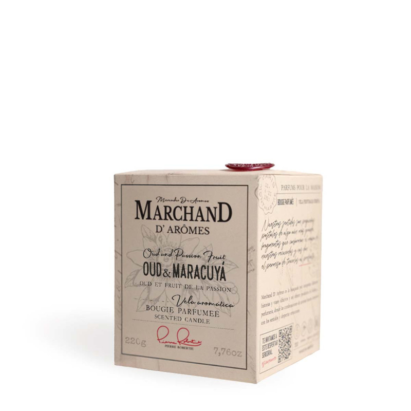 Vela Aromática Marchand D Aromes Oud y Maracuyá 220 g