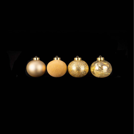 8 Bolas Champagne 6 cm Alparamis