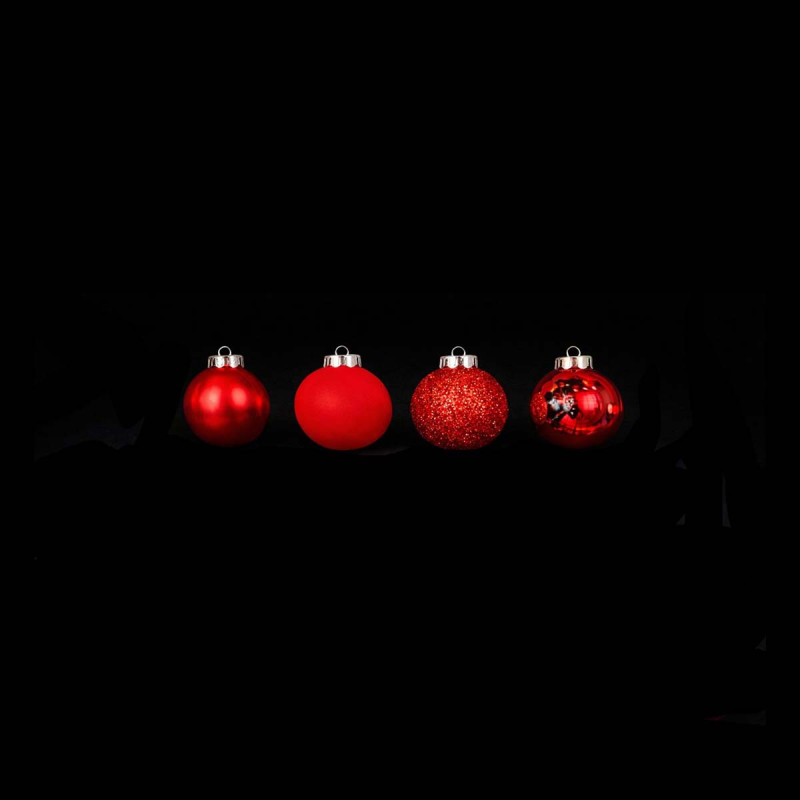 16 Bolas Rojas 4 cm Alparamis