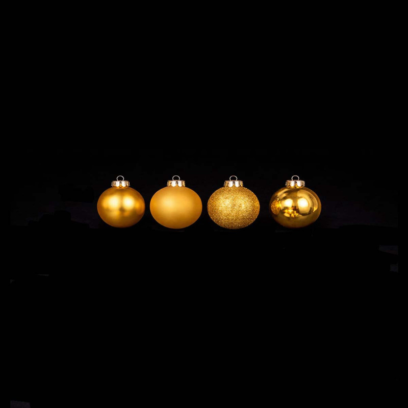 16 Bolas Doradas 4 cm  Alparamis