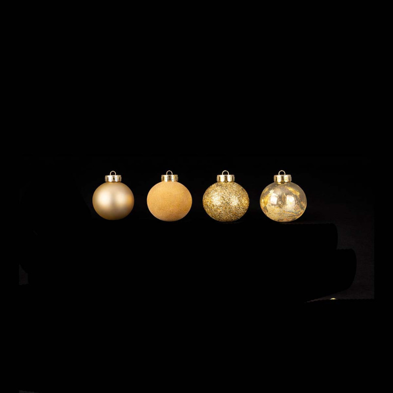 16 Bolas Champagne 4 cm  Alparamis