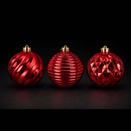3 Bolas Grandes 15 cm Rojas Ass Alparamis