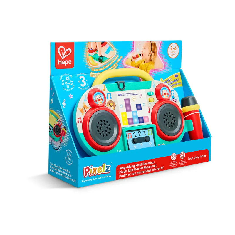 Estéreo Portatil de Juguete Sing-Along Pîxelz Hape | Alparamis