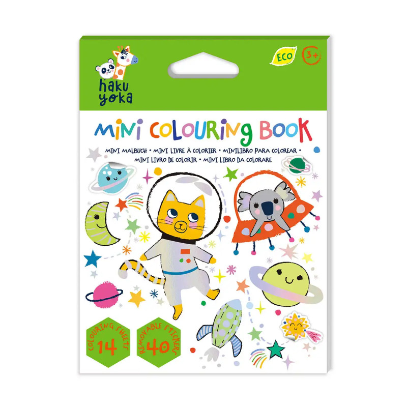 Display Mini Libros para Colorear 12 Pcs en 4 Diseños Haku Yoka