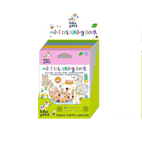Display Mini Libros para Colorear 12 Pcs en 4 Diseños Haku Yoka