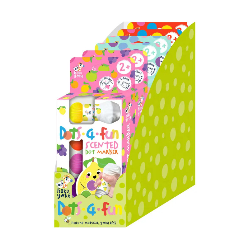 Display Dots 4 Fun Marcadores de Puntos 6 Pcs en 3 Diseños Haku Yoka