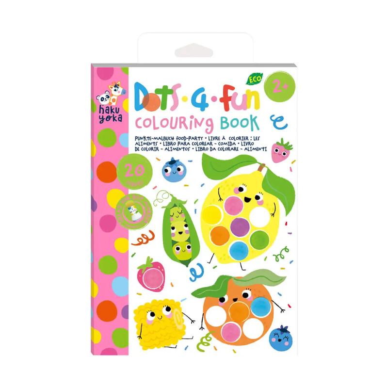Display Dots 4 Fun - Libro para Colorear 16 Pcs en 4 Diseños Haku Yoka