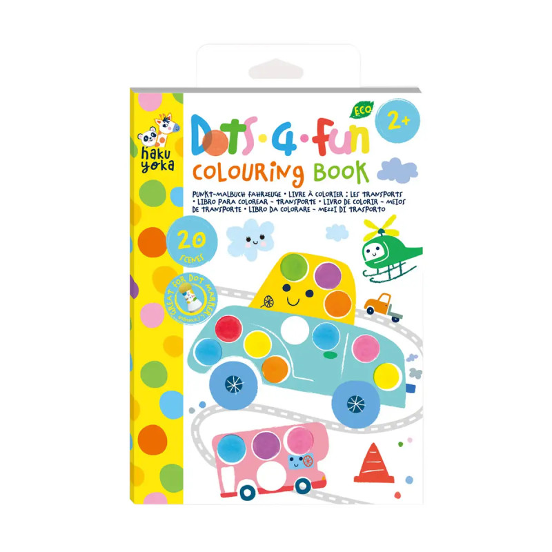 Display Dots 4 Fun - Libro para Colorear 16 Pcs en 4 Diseños Haku Yoka