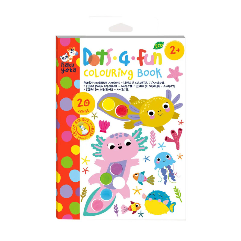Display Dots 4 Fun - Libro para Colorear 16 Pcs en 4 Diseños Haku Yoka