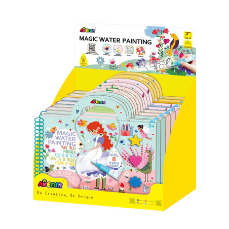 Display Kits Pinturas al Agua Mágicas 6 Pcs en 4 Diseños Avenir
