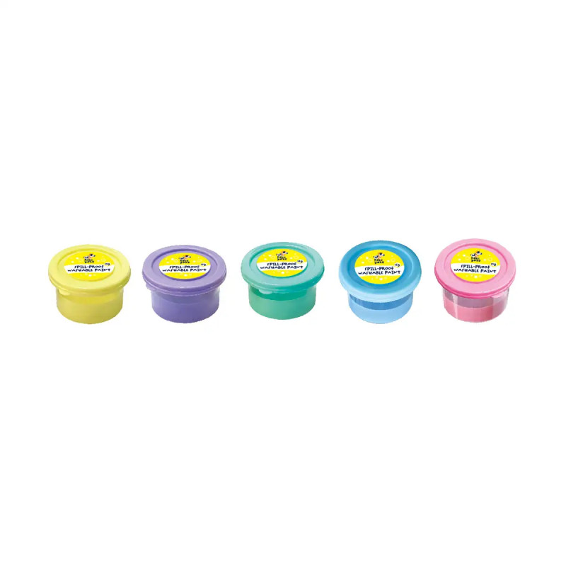 Set Pinturas Antiderrame 5 Colores Pastel Haku Yoka