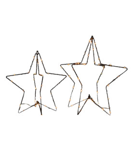 Adorno Estrella 3D con Luz LED 25 cm Alparamis