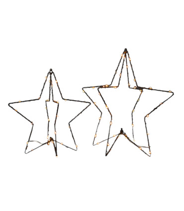 Adorno Estrella 3D con Luz LED 25 cm Alparamis